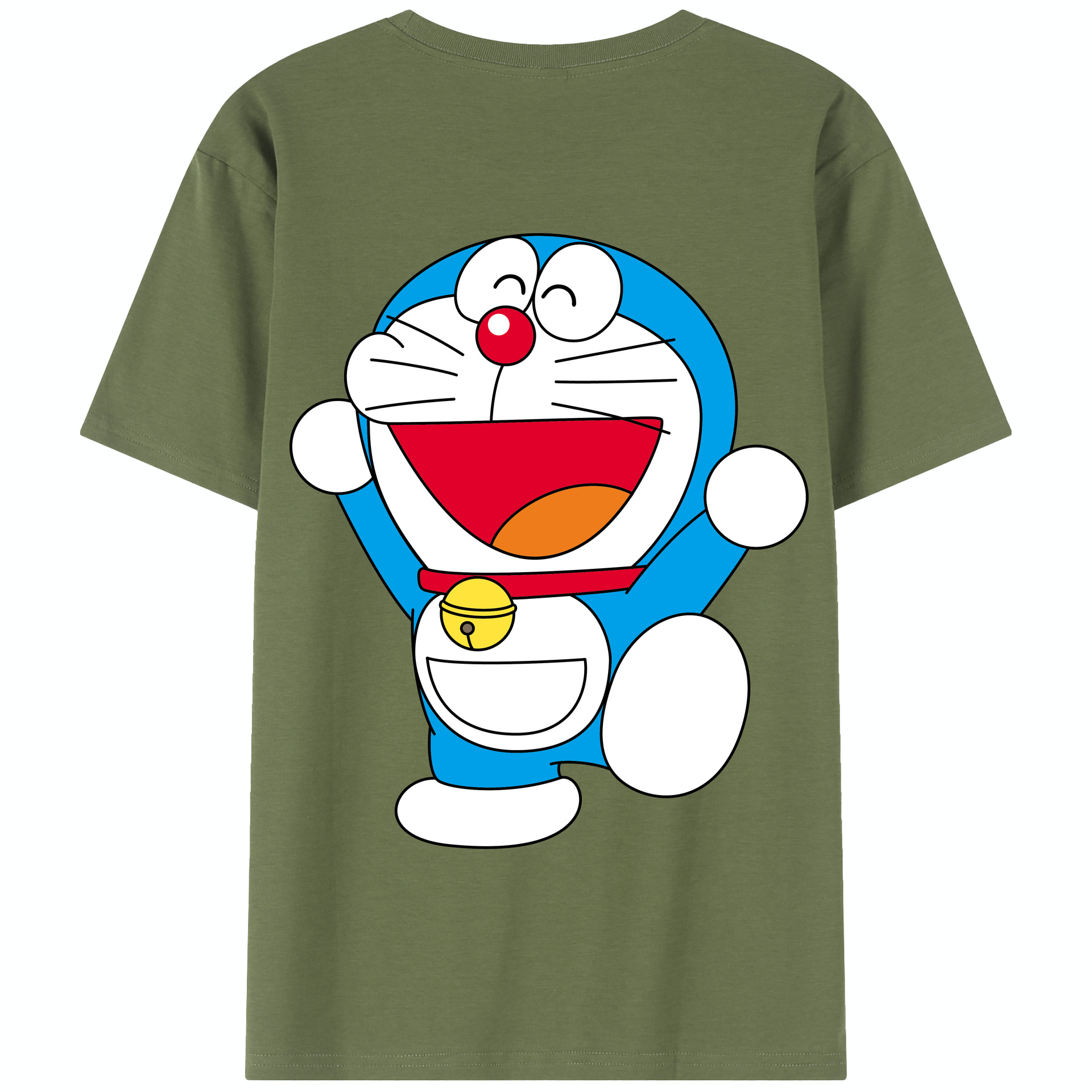 （画像用） ドラえもん Doraemon 綿100％半袖Tシャツ（背面プリント）